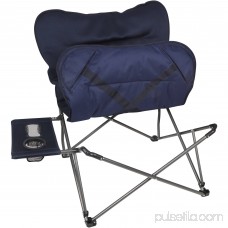 Ozark Trail Oversized Relax Plush Chair with Side Table, Blue 563404758